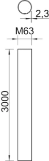 OBO - Kunststof installatiebuis - KH63 LGR 2047726 10038019
