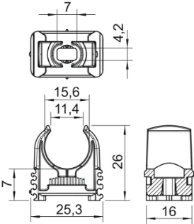OBO - Buisklem - 2957 M16 2149701 10038289