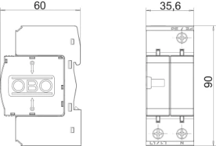 OBO - Netoverspanningsbeveiliging - V10-C 1+NPE-280 5093418 10038858