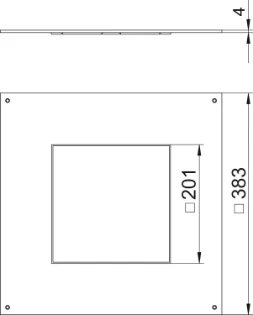 OBO - Montagedeksel voor vloer(trek)doos - DUG 350-3 4 7400505 10039536