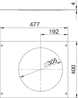 OBO - Deksel open vloergoot - OKA D 500 R9 7425122 10039781