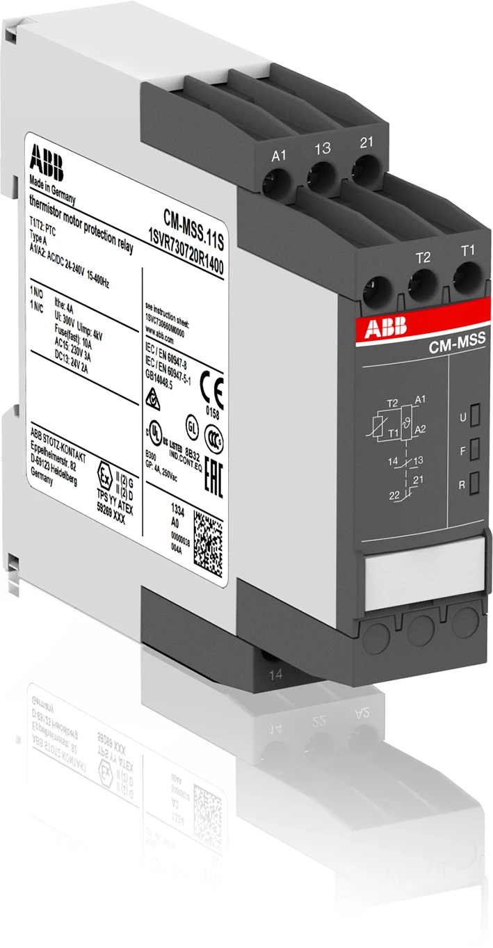 ABB Temperatuurmeetrelais (motorbeveiliging) CM-MSS.11P 1SVR740720R1400 10047471