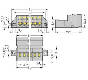Wago - Kabelconnector voor printplaatconnector - 231-602/019-000 231-602/019-000 10049489
