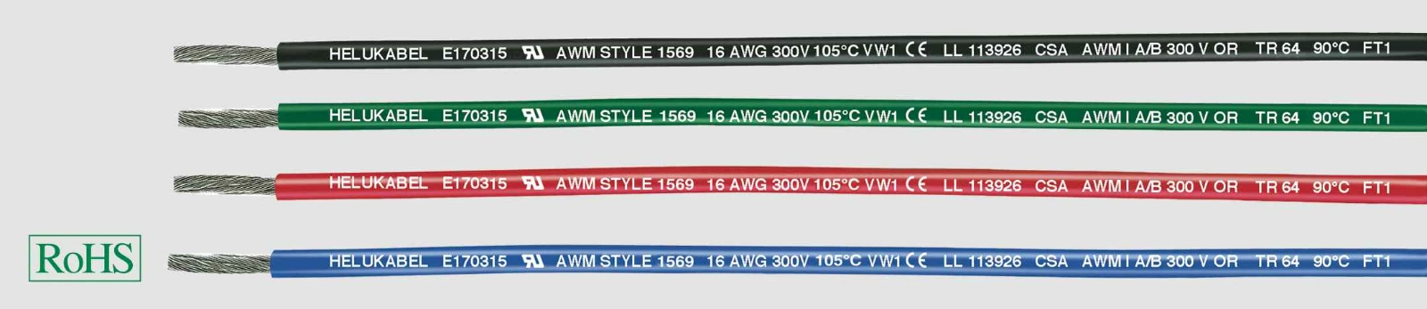 Helu Montagesnoer UL-Style 1569 1x1,5 1xAWG22 66204 1061343