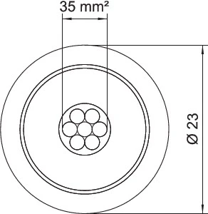 OBO Ronde geleider voor bliksemafleiding (beveiliging) isCon PR 90 SW 5408018 1076524