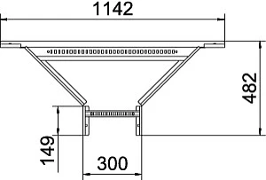 OBO - Aftakstuk kabelladder - LAA 620 R3 FT 6225870 1083503