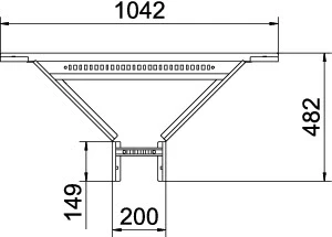 OBO - Aftakstuk kabelladder - LAA 620 R3 FT 6225870 1083504