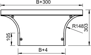 OBO - Deksel aftakstuk kabeldraagsysteem - DFAA 400 FS 7128487 1083886