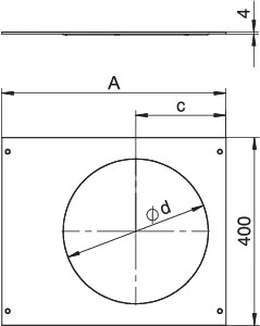 OBO - Deksel open vloergoot - OKA D 500 R9 7425122 1084590