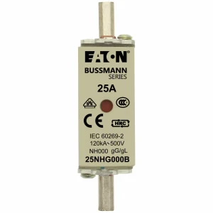 Eaton - Smeltpatroon (mes) - NH FUSE 25AMP 500V SIZE 000 GG MGL 25NHG000B 1087881