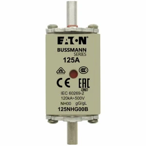 Eaton - Smeltpatroon (mes) - NH FUSE 125A 500V GG/GL SIZE 00 125NHG00B 1088107