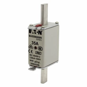Eaton - Smeltpatroon (mes) - NH FUSE 35A 500V GG/GL SIZE 0 35NHG0B 1089230