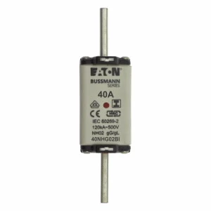 Eaton - Smeltpatroon (mes) - NH FUSE 40A 500V GL/GG SIZE 02 40NHG02BI 1090230