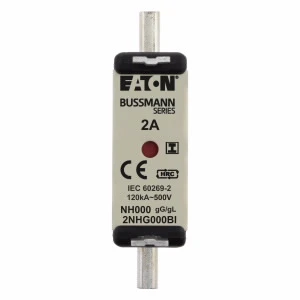 Eaton - Smeltpatroon (mes) - NH FUSE 2AMP 500V SIZE 000 GG IMGL 2NHG000BI 1090480
