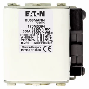 Eaton - HRC zekering - FUSE 500A 1250V 2BKN/75 AR CU 170M5394 1098502