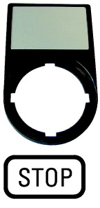 Eaton - Tekstschilddrager drukknop/signaallamp - M22S-ST-GB0 216494 109851