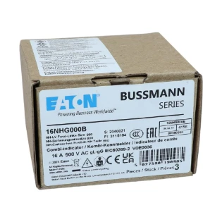 Eaton - Smeltpatroon (mes) - NH FUSE 16AMP 500V SIZE 000 GG MGL 16NHG000B 11413854