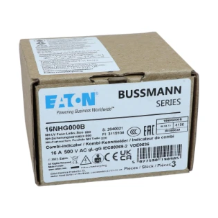 Eaton - Smeltpatroon (mes) - NH FUSE 16AMP 500V SIZE 000 GG MGL 16NHG000B 11416099