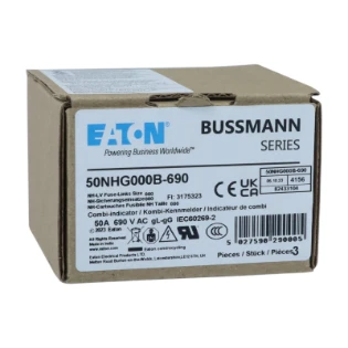 Eaton - Smeltpatroon (mes) - NH FUSE 50AMP 690V SIZE 000 GG MGL 50NHG000B-690 11418880
