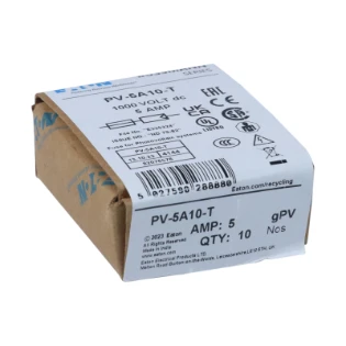 Eaton - Cilindrische zekering - 5AMP 1000V DC SOLAR BLADE 10 X 38MM PV-5A10-T 11419230