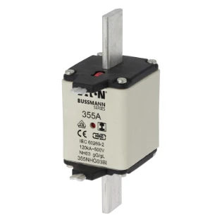 Eaton - Smeltpatroon (mes) - NH FUSE 355A 500V GL/GG SIZE 03 355NHG03BI 11420790