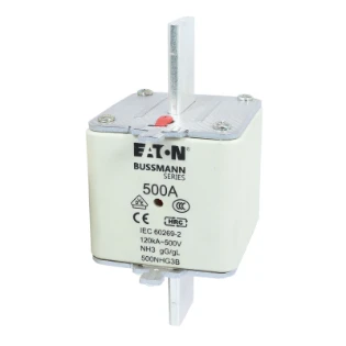 Eaton - Smeltpatroon (mes) - NH FUSE 500A 500V GG/GL SIZE 3 500NHG3B 11423124