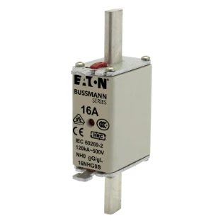 Eaton - Smeltpatroon (mes) - NH FUSE 16A 500V GG/GL SIZE 0 16NHG0B 11424841