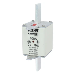 Eaton - Smeltpatroon (mes) - NH FUSE 400A 500V GG/GL SIZE 03 400NHG03B 11425656