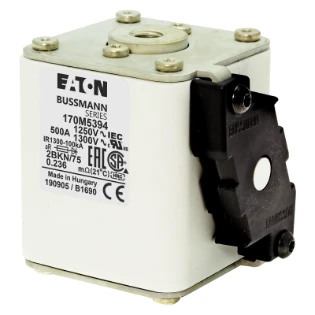 Eaton - HRC zekering - FUSE 500A 1250V 2BKN/75 AR CU 170M5394 11425870