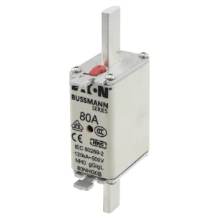 Eaton - Smeltpatroon (mes) - NH FUSE 80A 500V GG/GL SIZE 0 80NHG0B 11427785