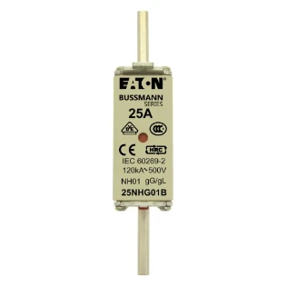 Eaton - Smeltpatroon (mes) - NH FUSE 25A 500V GG/GL SIZE 01 25NHG01B 11436314