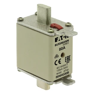 Eaton - Smeltpatroon (mes) - 0NH FUSE 80AMP 500V gG SIZE 00 DUAL 80NHG00B 11438817