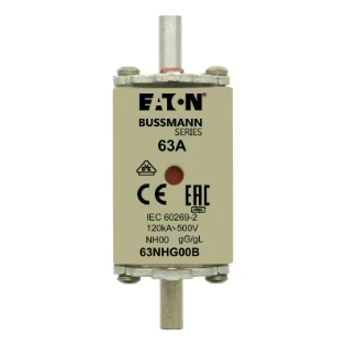 Eaton - Smeltpatroon (mes) - NH FUSE 63A 500V GG SIZE 63NHG00B 11439760