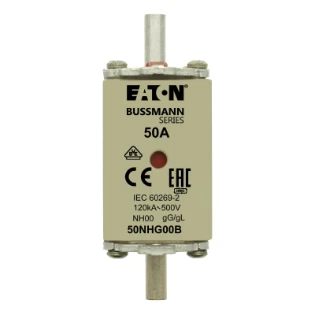 Eaton - Smeltpatroon (mes) - NH FUSE 50A 500V GG SIZE 00 50NHG00B 11440640