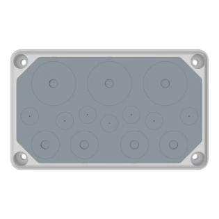 Eaton - Invoerplaat voor op sparing kast/lessenaar - F3A-2K-D50/3 EP-501498 11442067