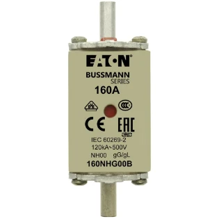 Eaton - Smeltpatroon (mes) - NH FUSE 160A 500V GG/GL SIZE 00 160NHG00B 11443508