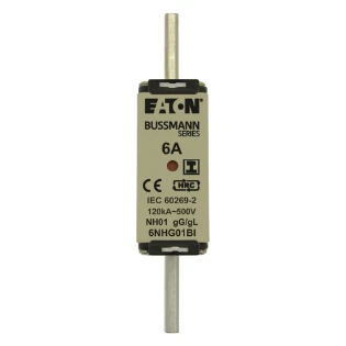 Eaton - Smeltpatroon (mes) - BUSSMANN 6A 500V GG 01 6NHG01BI 11447377