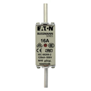 Eaton - Smeltpatroon (mes) - NH FUSE 16A 500V GG/GL SIZE 0 16NHG0B 11448512