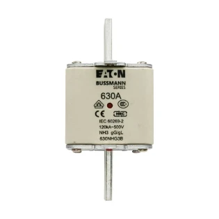 Eaton - Smeltpatroon (mes) - NH FUSE 630A 500V GG/GL SIZE 3 630NHG3B 11450032