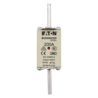 Eaton - Smeltpatroon (mes) - NH FUSE 200A 500V GL/GG SIZE 02 DUA 200NHG02B 11450075