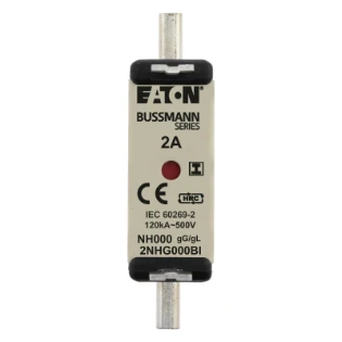 Eaton - Smeltpatroon (mes) - NH FUSE 2AMP 500V SIZE 000 GG IMGL 2NHG000BI 11451506