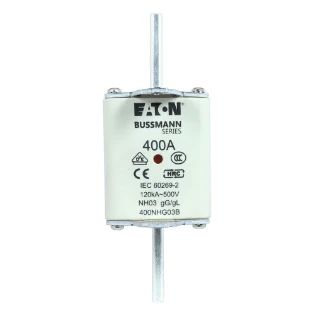 Eaton - Smeltpatroon (mes) - NH FUSE 400A 500V GG/GL SIZE 03 400NHG03B 11452029
