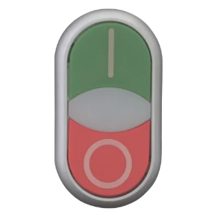 Eaton - Drukknop frontelement - M22-DDLF-GR-X1/X0 284814 11454491