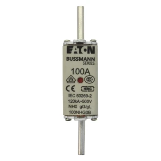 Eaton - Smeltpatroon (mes) - NH FUSE 100A 500V GG/GL SIZE 0 100NHG0B 11454538