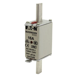 Eaton - Smeltpatroon (mes) - NH FUSE 16A 500V GG/GL SIZE 0 16NHG0B 11454868