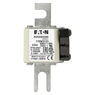 Eaton - HRC zekering - FUSE 630A 690V 1*KN/80 AR UC 170M3123 11459995