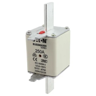 Eaton - Smeltpatroon (mes) - NH FUSE 250A 500V GG/GL SIZE 03 250NHG03B 11460496