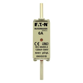 Eaton - Smeltpatroon (mes) - NH FUSE 6A 500V GG/GL SIZE 01 6NHG01B 11466427