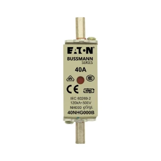 Eaton - Smeltpatroon (mes) - NH FUSE 40AMP 500V SIZE 000 GG MGL 40NHG000B 11467458