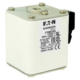 Eaton - HRC zekering - FUSE 500A 1250V 2BKN/75 AR CU 170M5394 11467480